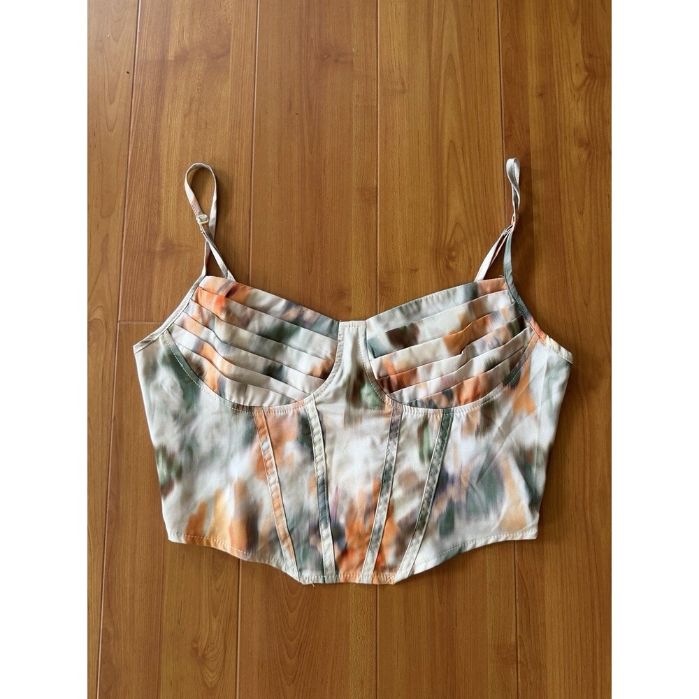 SHEIN Cropped Top Multicoloured Coachella Festival 70s Y2k Size M Festival